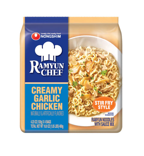 NONGSHIM CREAMY GARLIC CHICKEN   120g*4