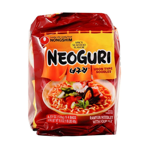 NONGSHIM Neoguri Spicy Seafood Flavor  4.23oz(120g)*4pk