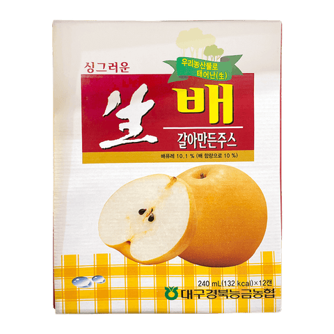 Nunghyub Pear Juice 240mlx12   240mlx12