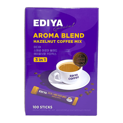 AROMA HAZELNUT COFFEE MIX 100 STICKS
