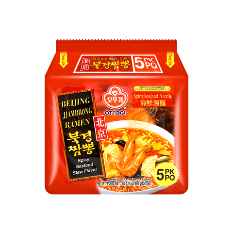 OTTOGI SPICE SEAFOOD NOODLE MU   120gX 5