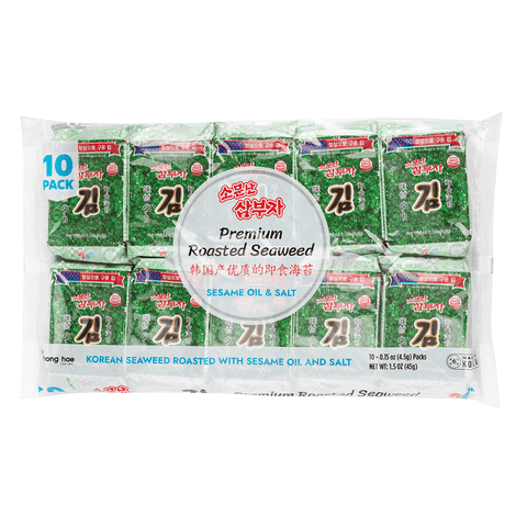 ROASTED SEAWEED 10PK SAMBUJA   10PC