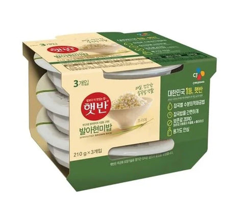 CJ COOKED SPROUTED BROWN RICE   210g3