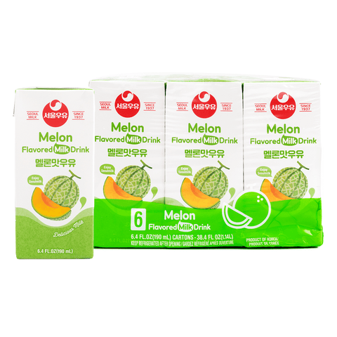 [Pickup-Only] SEOUL MILK  MELON MILK 6PK   190ml6