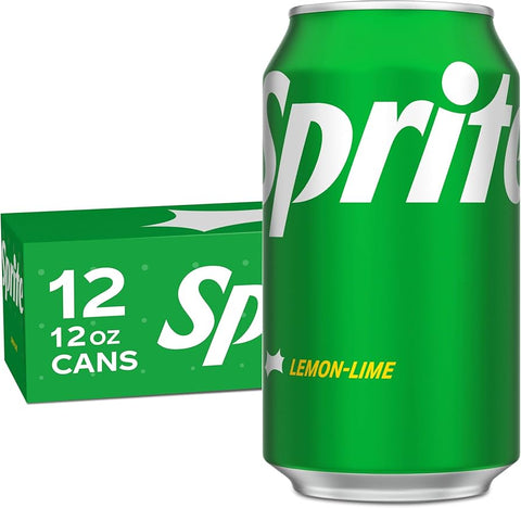 Sprite Lemon Lime Soda Soft Drinks 12oz*12