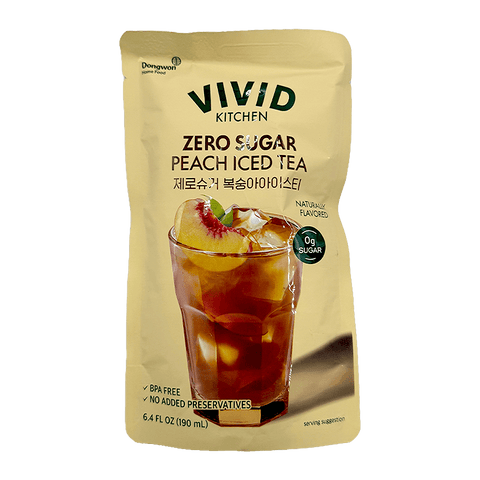 VIVID Zero Sugar Peach Iced Tea   190ML