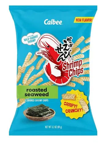 Calbee roasted seaweed flavored shrimp chips 94g