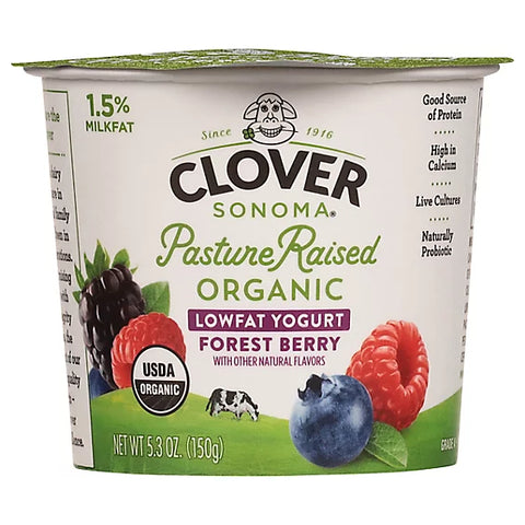 CLOVER Org Lowfat Strawberry 150g