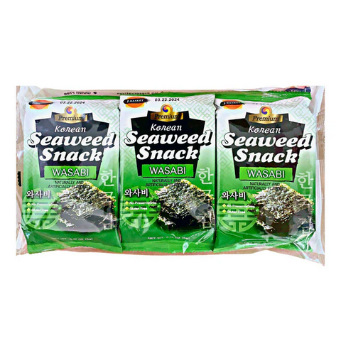 JB KOREAN SEAWEED SNACK WASABI   0.52OZ