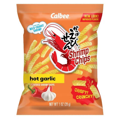 CALBEE SHRIMP CHIPS HOT GARLIC   3.3oz