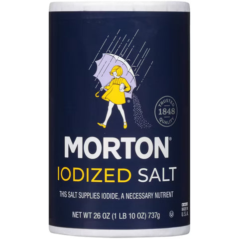 MORTON IODIZED SALT    26.00 OZ