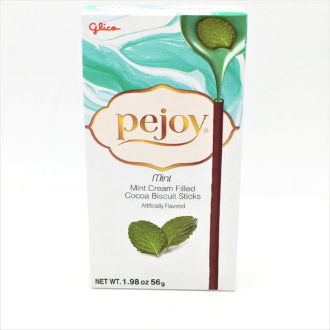 glico Penjoy mint cream filled biscuit sticks 56g