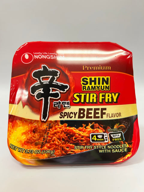 NS SHIN RAMYUN STIR FRY SPICY BEEF 106g