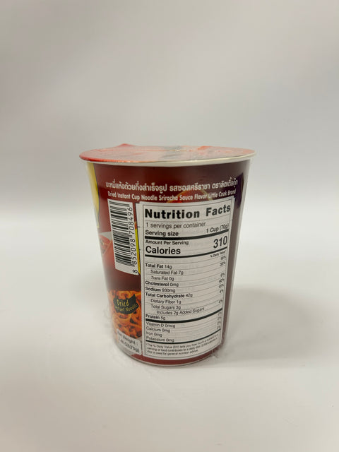 Little Cook Thai Shiracha Noodles 70g