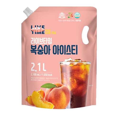 LIVE TIME PEACH ICED TEA 2.1L