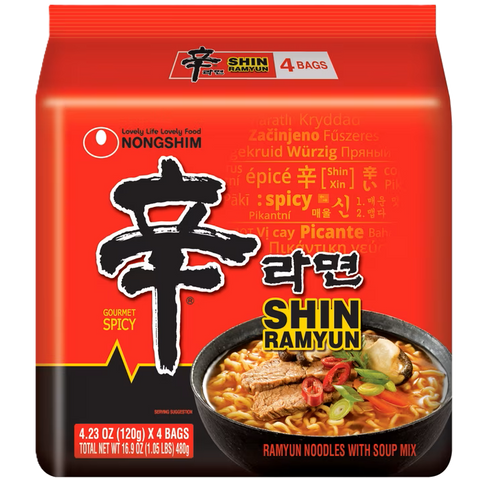 NONG SHIM SHIN RAMYUN MULTI   120g*4