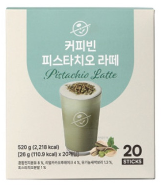 COFFEEBEAN PISTACHIO LATTE 26G*20T