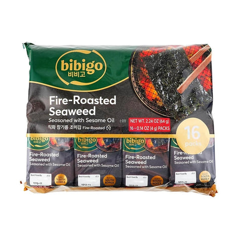 BBG FIRE ROASTED SEAWEED 16PK   4gx16pk