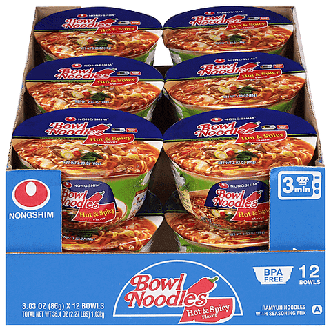 Bowl Noodle Hot & Spicy 12   86g