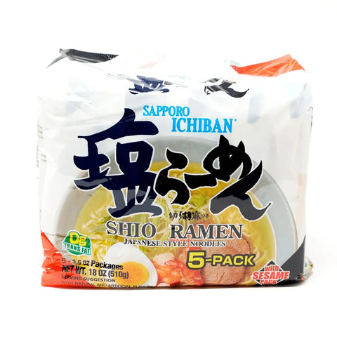 SAPPORO ICHIBAN SHIO RAMEN 5 P   5 PK