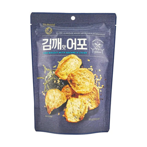 FISH BISCUIT W SESAME & LAVER   50g