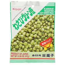KASUGAI ROASTED HOT GREEN PEAS   2.36oz