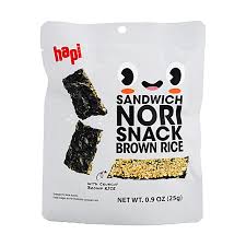 HAPI SANDWICH NORI SNACK Brown RICE 0.9OZ