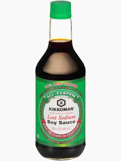 KIKKOMAN LESS SODIUM SOY SAUCE   20oz